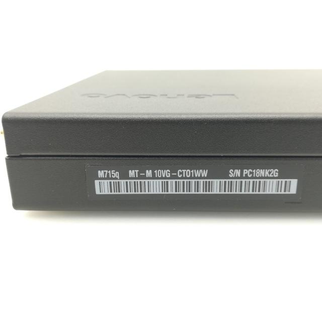 中古】Lenovo ThinkCentre M715q Tiny 10VGCTO1WW 【R5 PRO 2400GE 8G