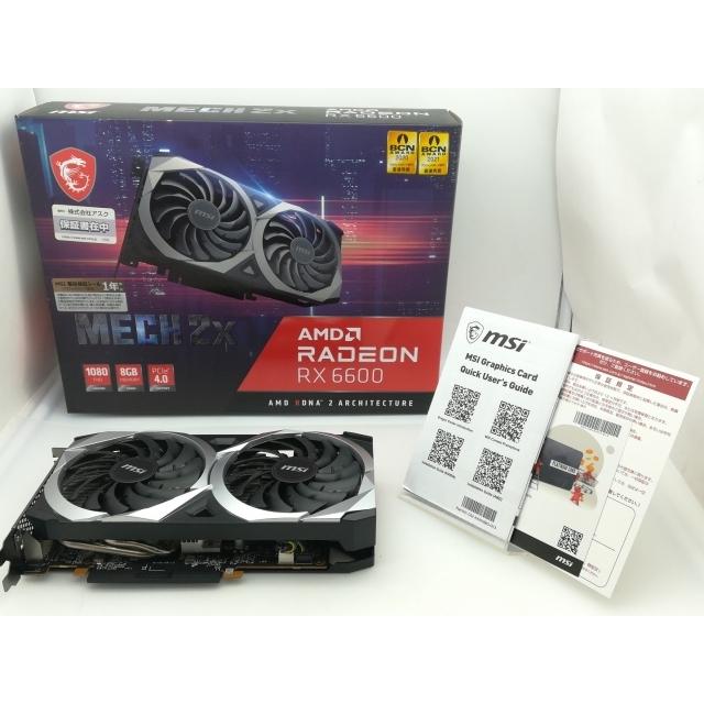 中古】MSI Radeon RX 6600 MECH 2X 8G RX6600/8GB(GDDR6)/PCI-E【熊本
