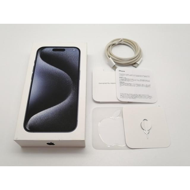 【中古】Apple 国内版 【SIMフリー】 iPhone 15 Pro 512GB ブルーチタニウム MTUL3J/A【博多】保証期間１ヶ月【ランクB】の画像