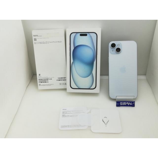 【中古】Apple 国内版 【SIMフリー】 iPhone 15 Plus 256GB ブルー MU0N3J/A【大須】保証期間１ヶ月【ランクA】の画像