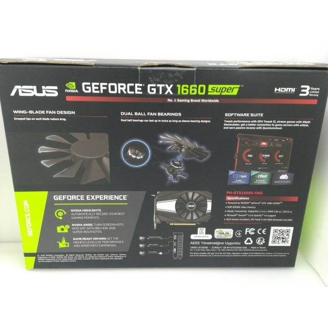 中古】ASUS PH-GTX1660S-O6G GTX1660Super/6GB(GDDR6)/PCI-E【大須