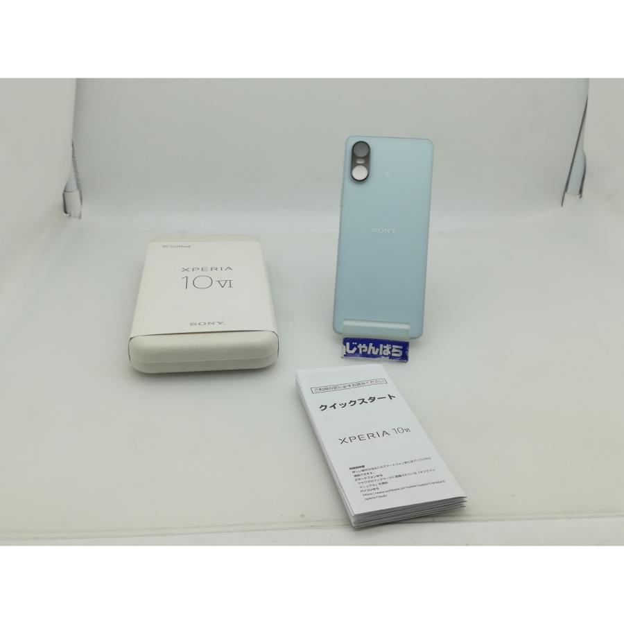 中古】SONY SoftBank 【SIMフリー】 Xperia 10 VI ブルー 6GB 128GB