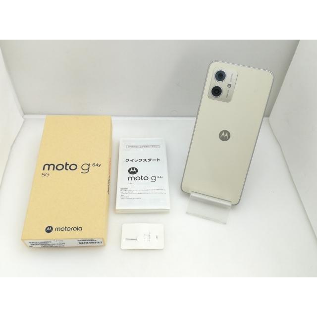 中古】MOTOROLA ymobile 【SIMフリー】 moto g64y 5G バニラクリーム