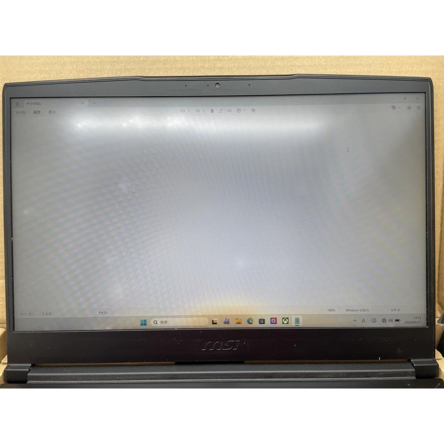 中古】MSI GF63 Thin GF63-11UC-062JP ブラック【i7-11800H 16G 512G