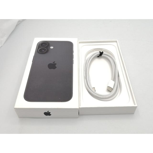 中古】Apple 国内版 【SIMフリー】 iPhone 16 128GB ブラック MYDQ3J/A