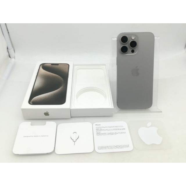 【中古】Apple 国内版 【SIMフリー】 iPhone 15 Pro Max 256GB ナチュラルチタニウム MU6R3J/A【大須】保証期間１ヶ月【ランクA】の画像
