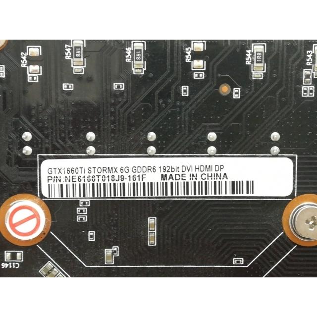 中古】Palit GeForce GTX 1660 Ti StormX 6GB（NE6166T018J9-161F