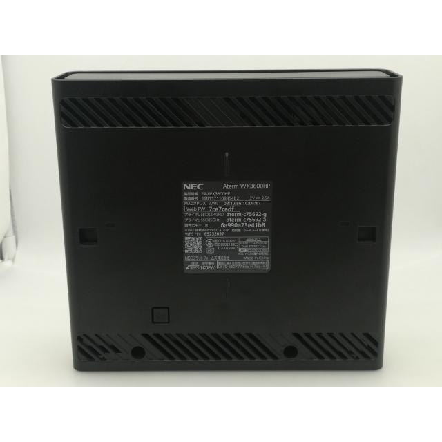 中古】NEC Aterm WX3600HP(PA-WX3600HP) Wi-Fi6(ax)対応無線LAN