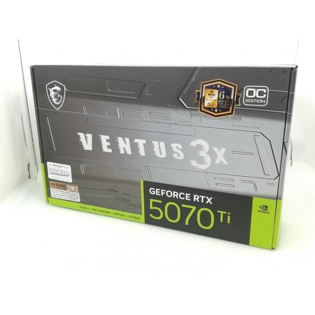 中古】MSI GeForce RTX 5070 Ti 16G VENTUS 3X OC RTX5070Ti/16GB