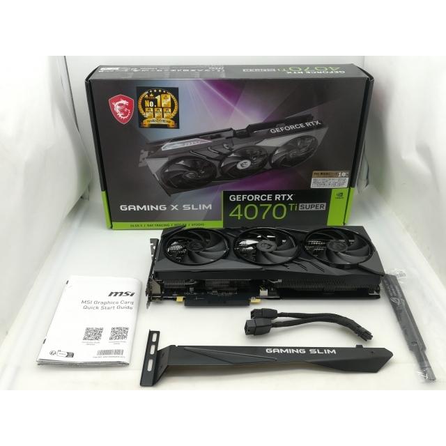 中古】MSI GeForce RTX 4070 Ti SUPER 16G GAMING X SLIM