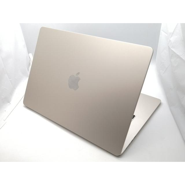 【中古】Apple MacBook Air 15インチ  M2(CPU:8C/GPU:10C) 8GB/512GB スターライト MQKV3J/A (M2,2023)【大須2】保証期間１ヶ月【ランクA】の画像