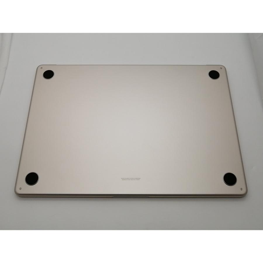 【中古】Apple MacBook Air 15インチ  M2(CPU:8C/GPU:10C) 8GB/512GB スターライト MQKV3J/A (M2,2023)【大須2】保証期間１ヶ月【ランクA】の画像