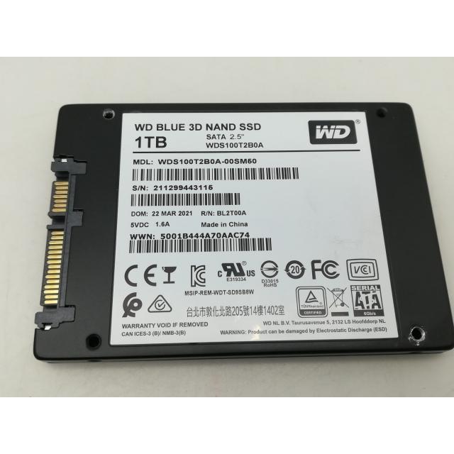 中古】W.D. WD Blue 3D WDS100T2B0A 1TB/SSD/6GbpsSATA/TLC【大須