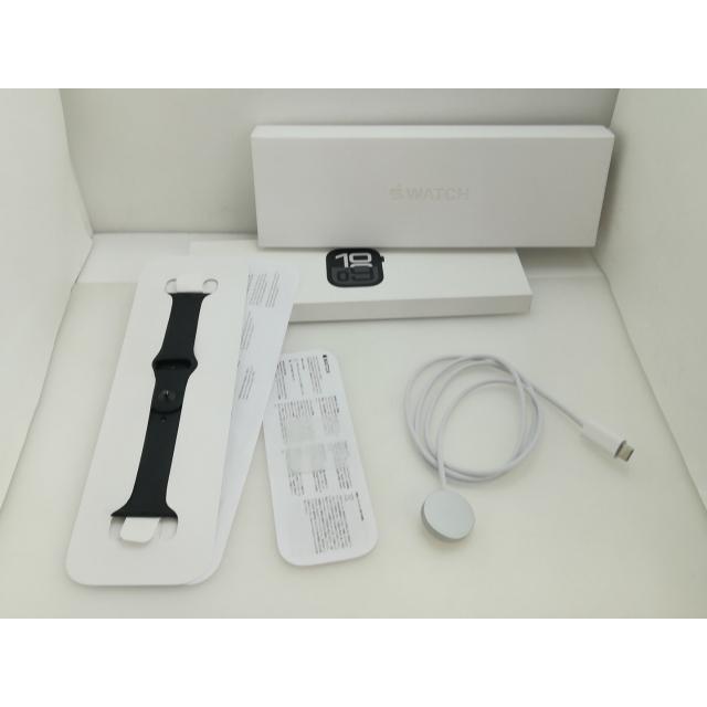 【中古】Apple Apple Watch Series10 46mm GPS ジェットブラックアルミニウムケース/ブラックスポーツバンド (M/L) MWWQ3J/A【大須】保証期間１ヶ月【ランクB】の画像
