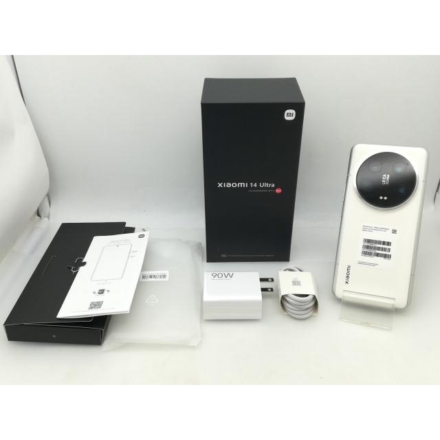 【中古】Xiaomi 国内版 【SIMフリー】 Xiaomi 14 Ultra （フォトグラフィーキット付き） ホワイト 16GB 512GB【大須】保証期間１ヶ月【ランクA】の画像