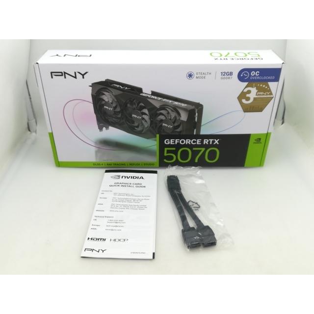中古】PNY GeForce RTX 5070 12GB Overclocked Triple Fan