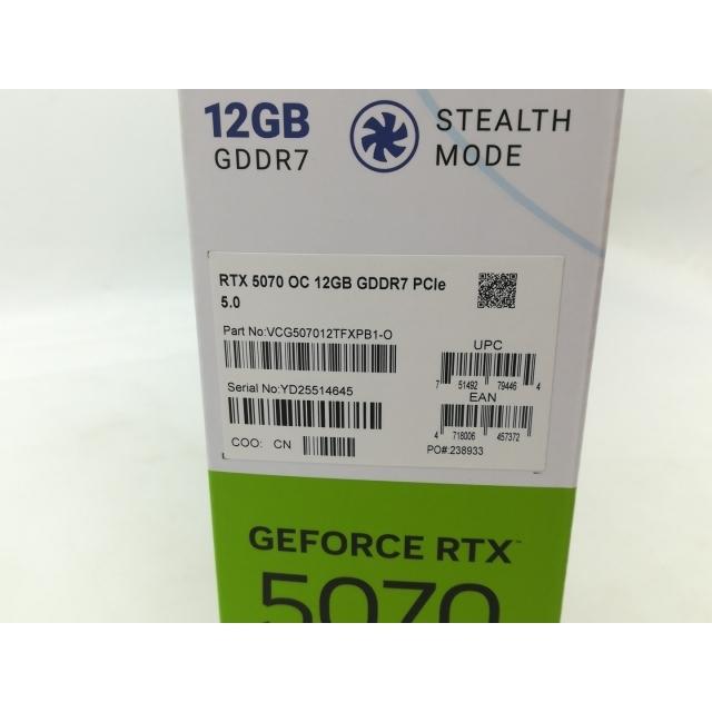 中古】PNY GeForce RTX 5070 12GB Overclocked Triple Fan