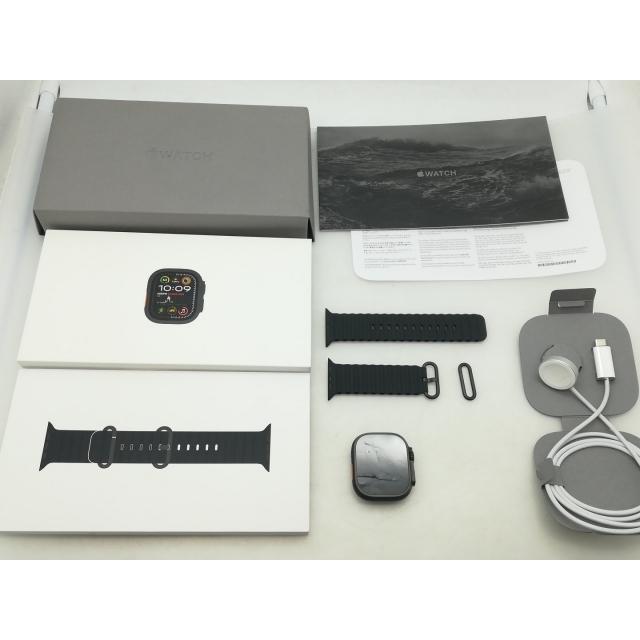 【中古】Apple Apple Watch Ultra2 49mm Cellular ブラックチタニウムケース/ブラックオーシャンバンド MX4P3J/A【大須アメ横】保証期間１ヶ月【ランクA】の画像