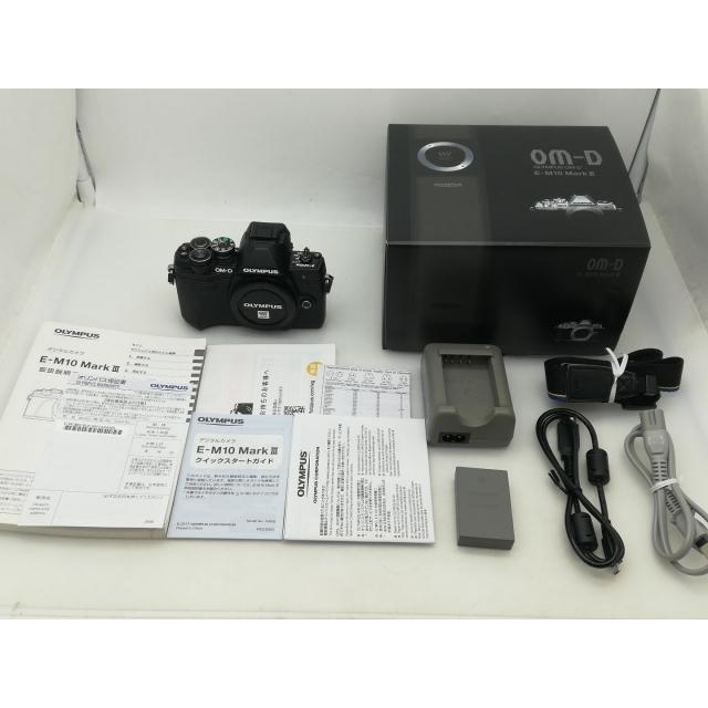 中古】OLYMPUS OM-D E-M10 Mark III ボディ ブラック【大須】保証期間