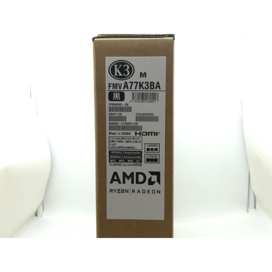 【未使用】Fujitsu FMV Note A A77-K3 FMVA77K3BA ブライトブラック 【R7-7735U 16G 512G(SSD) WiFi 16LCD(1920×1200)】【大須アメ横】保証期間３ヶ月の画像