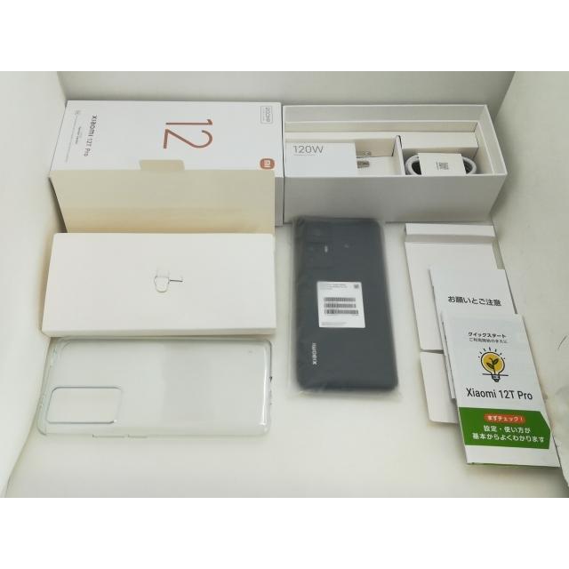 中古】Xiaomi SoftBank 【SIMフリー】 Xiaomi 12T Pro ブラック 8GB