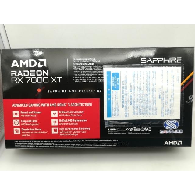中古】SAPPHIRE AMD Radeon RX 7800 XT GAMING 16GB GDDR6 RX7800XT