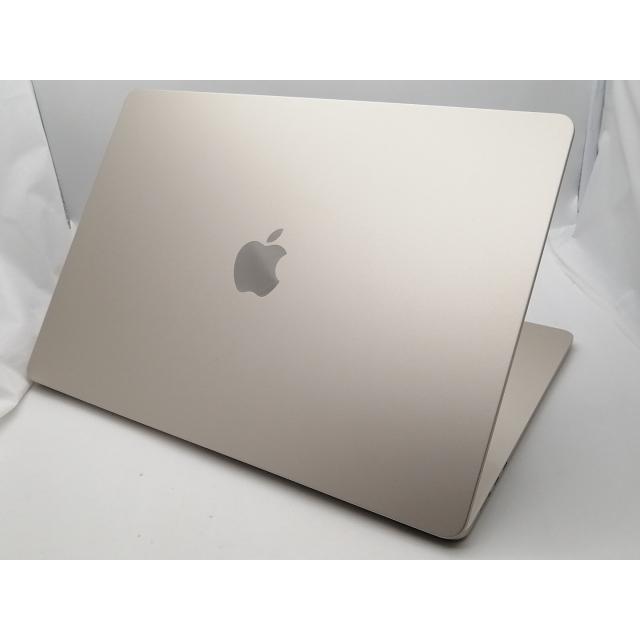 【中古】Apple MacBook Air 15インチ M3(CPU:8C/GPU:10C) 16GB/256GB スターライト MC9F4J/A (15インチ, M3, 2024)【大須2】保証期間１ヶ月【ランクA】の画像