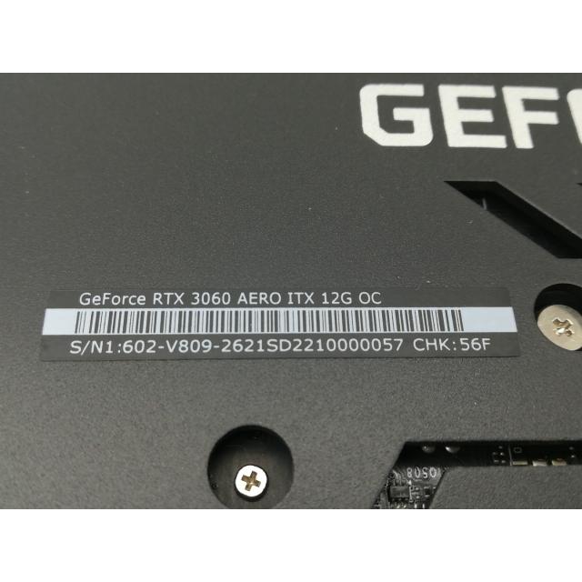 中古】MSI GeForce RTX 3060 AERO ITX 12G OC RTX3060/12GB(GDDR6