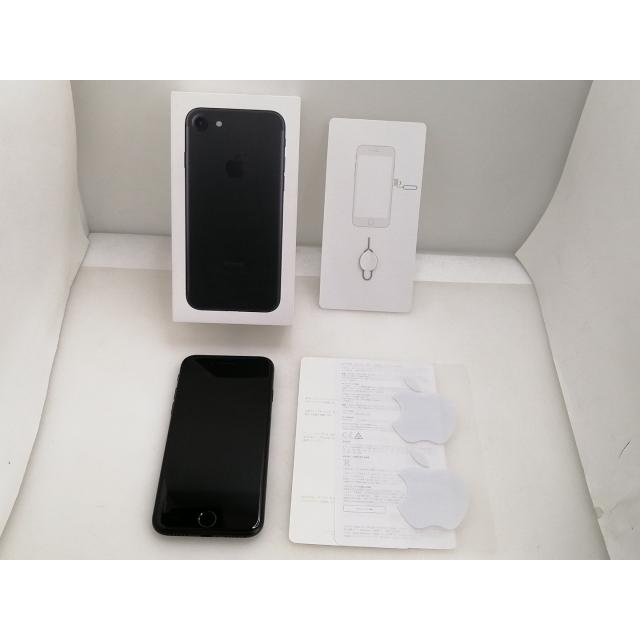 中古】Apple docomo 【SIMロックあり】 iPhone 7 32GB ブラック MNCE2J