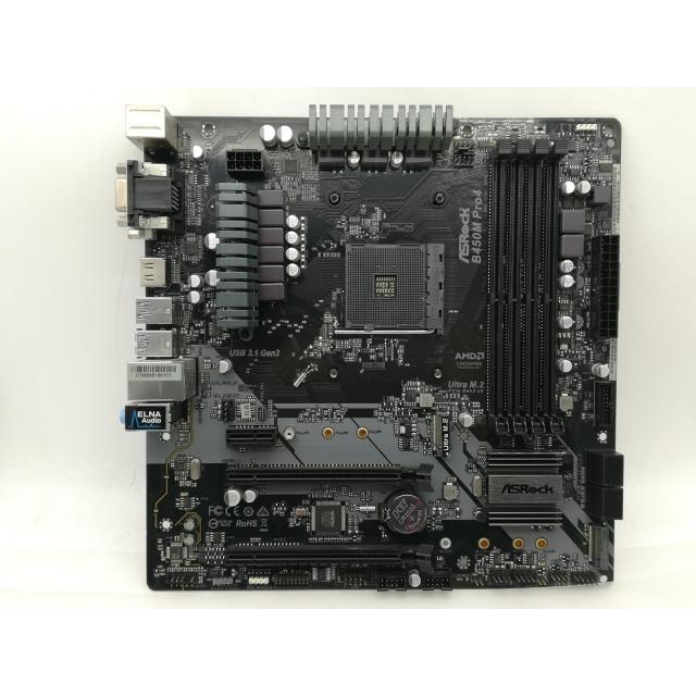 中古】ASRock B450M Pro4 B450/AM4/MicroATX【大須】保証期間1週間