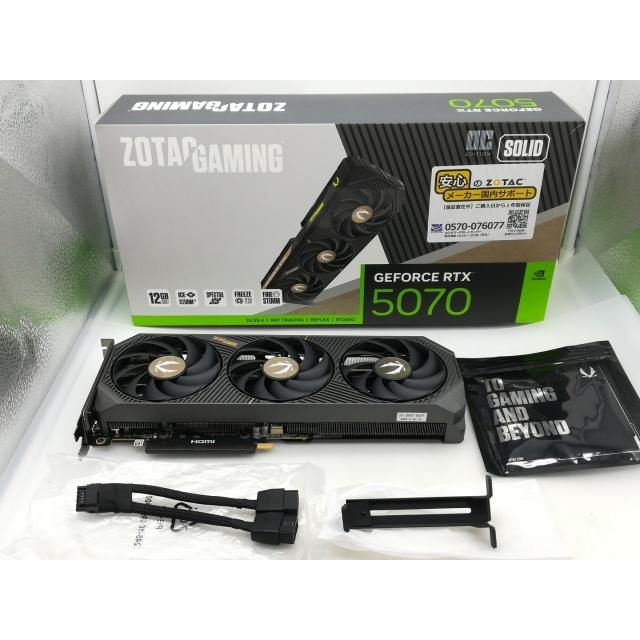 中古】ZOTAC GAMING GeForce RTX 5070 SOLID OC ZT-B50700J-10P