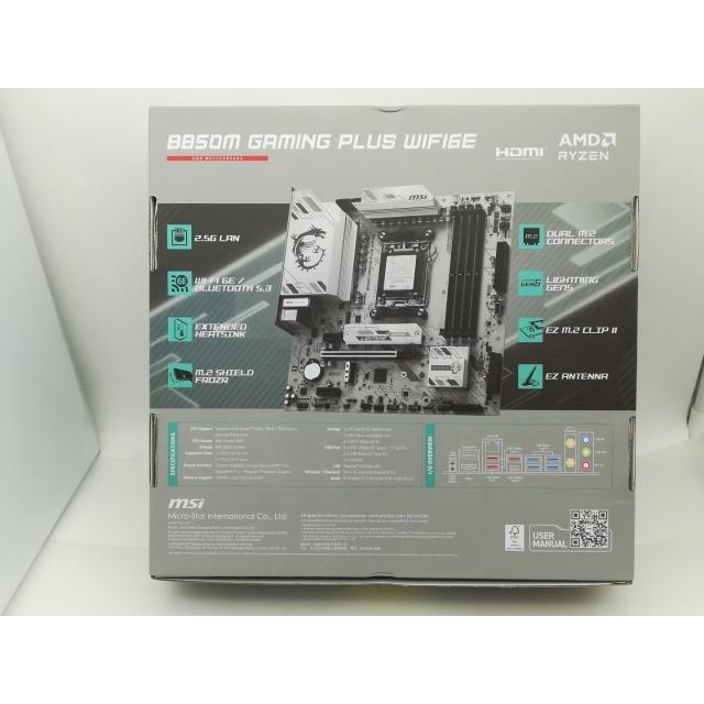 中古】MSI B850M GAMING PLUS WIFI6E B850/AM5/MicroATX【大須】保証