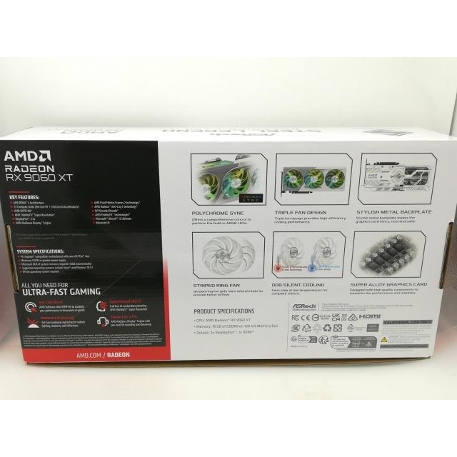 中古】ASRock Radeon RX 9060 XT Steel Legend 16GB OC RX9060XT/16GB