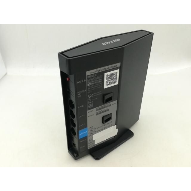中古】BUFFALO AirStation WSR-3000AX4P/NBK [ブラック] Wi-Fi6(11ax 