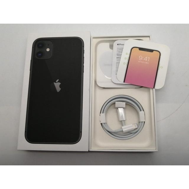 中古】Apple UQmobile 【SIMロック解除済み】 iPhone 11 ブラック 64GB