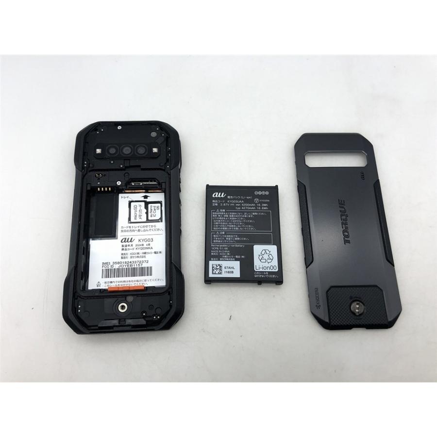 【割安】TORQUE G06 AU SIMフリー ブラック【電池新品】 中古】KYOCERA au 【SIMフリー】 TORQUE G06 ブラック 6GB 128GB KYG03