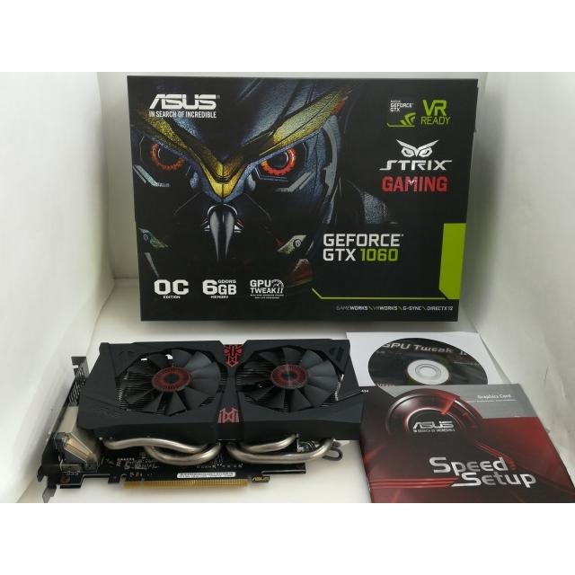 【送料込み・中古】ASUS GeForce GTX 1060 6GB 中古】ASUS STRIX-GTX1060-DC2O6G GTX1060/6GB(GDDR5)/PCI-E【大須