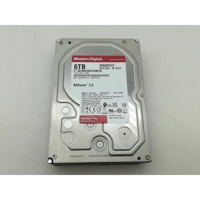 WD Red Plus 6TB WD60EFPX NAS用 未開封新品 中古】W.D. WD60EFZX WD Red Plus 6TB/5640rpm/128MB/6Gbps【大須