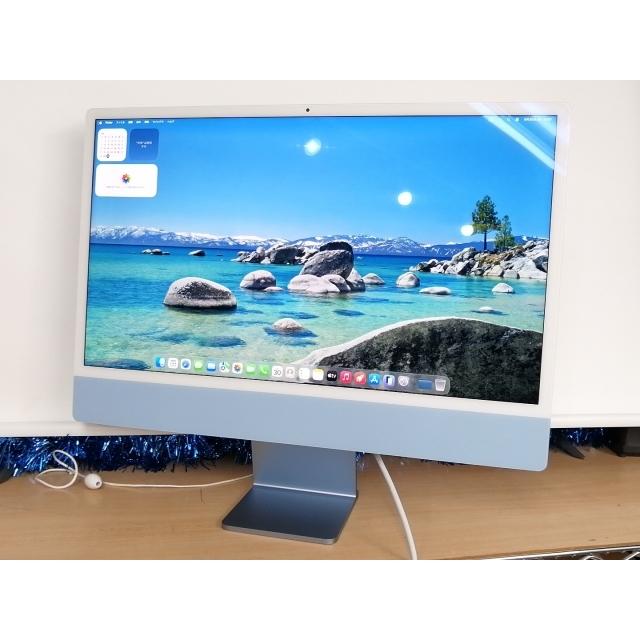【美品】Apple 2021 M1 iMac 本体 ブルー 中古】Apple iMac 24インチ CTO (M1・2021) ブルー M1(CPU:8C/GPU:7C