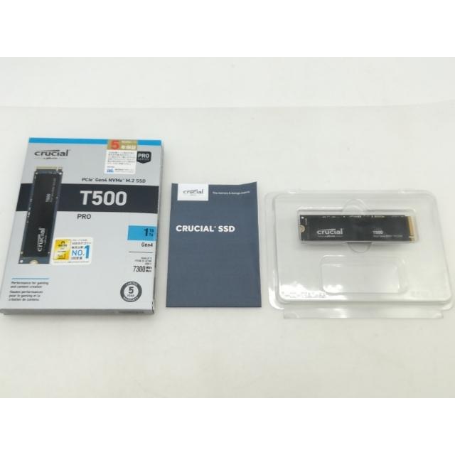 中古】Crucial T500 CT1000T500SSD8JP 1TB/M.2 2280 (PCIe4.0 NVMe