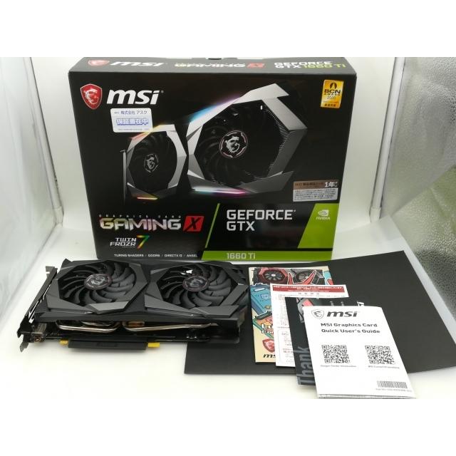 中古】MSI GeForce GTX 1660 Ti GAMING X 6G GTX1660Ti/6GB(GDDR6)/PCI