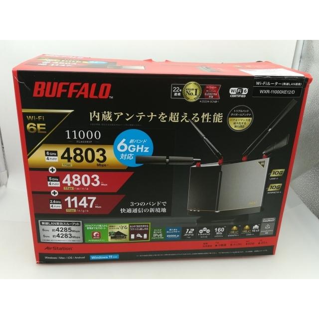 中古】BUFFALO AirStation WXR-11000XE12/D Wi-Fi6E(11ax)対応無線LAN