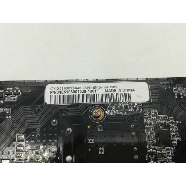 中古】Palit GeForce GTX 1060 6GB StormX(NE51060015J9-1061F