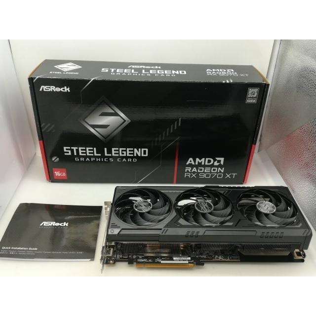 中古】ASRock Radeon RX 9070 XT Steel Legend Dark 16GB RX9070XT
