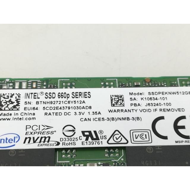中古】各社 512GB SSD (M.2 2280/PCIe3.0 NVMe)【大須】保証期間1週間