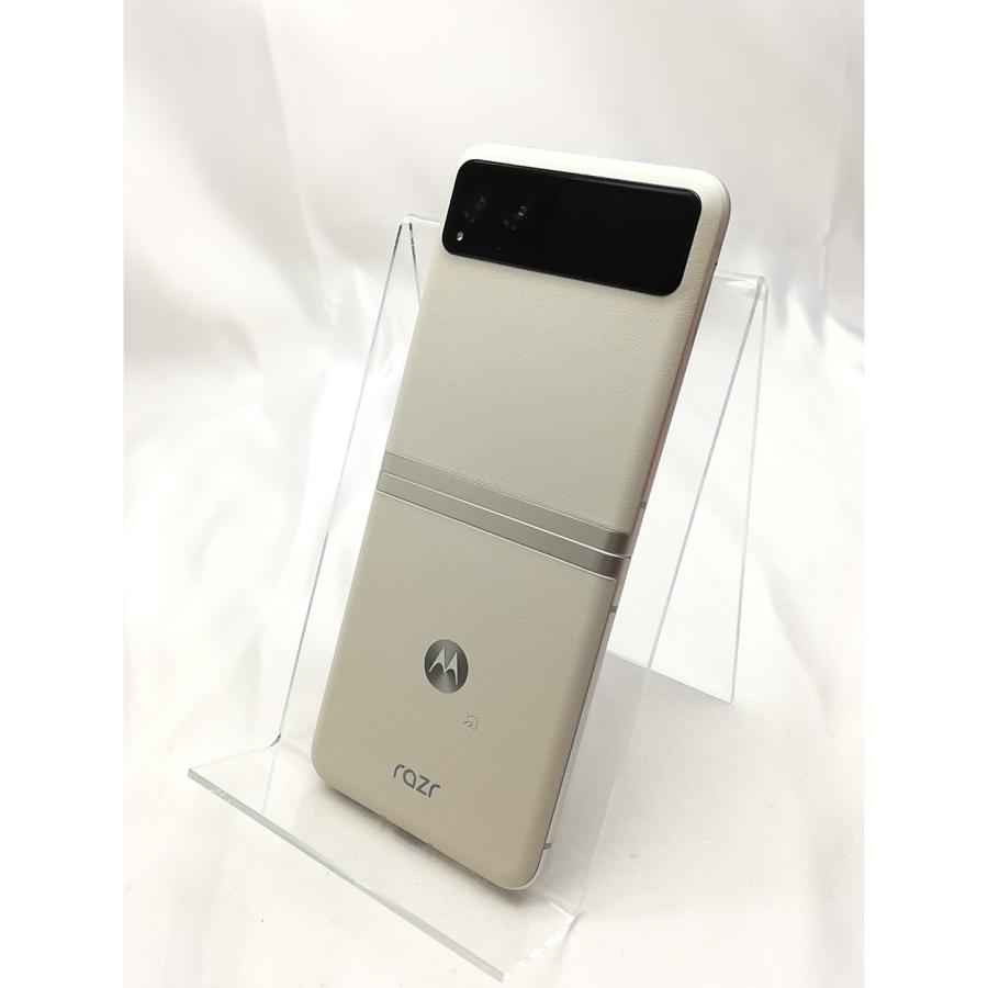 中古】MOTOROLA 国内版 【SIMフリー】 motorola razr 40 バニラ 