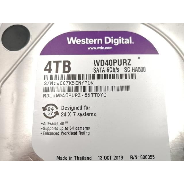 中古】W.D. WD40PURZ WD Purple 4TB/5400rpm/64MB/6Gbps【ECセンター