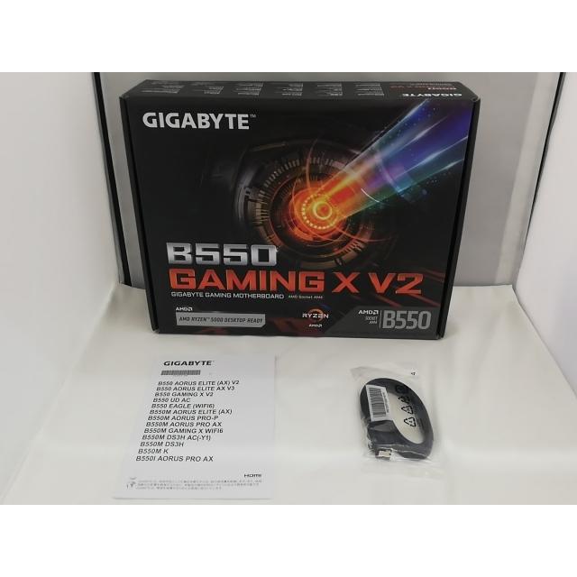 中古】GIGABYTE B550 GAMING X V2 [Rev.1.3] B550/AM4/ATX【秋葉3号