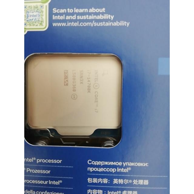 未使用】Intel Core i7-14700K(3.4GHz) Box LGA1700/20C(P:8C/E:12C 