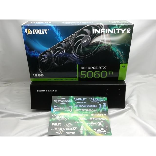 中古】Palit GeForce RTX 5060 Ti Infinity 3 16GB(NE7506T019T1